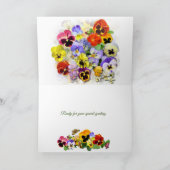 プリティ パンジー 誕生日 カード (内部)