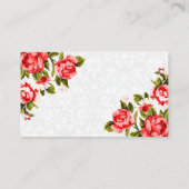 プリティ・レッド・ローズ・フラワル エンクロージャーカード (裏面)