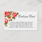 プリティ・レッド・ローズ・フラワル エンクロージャーカード (正面)