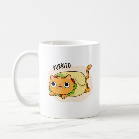 プリトおもしろいキャットブリトプン コーヒーマグカップ (左)