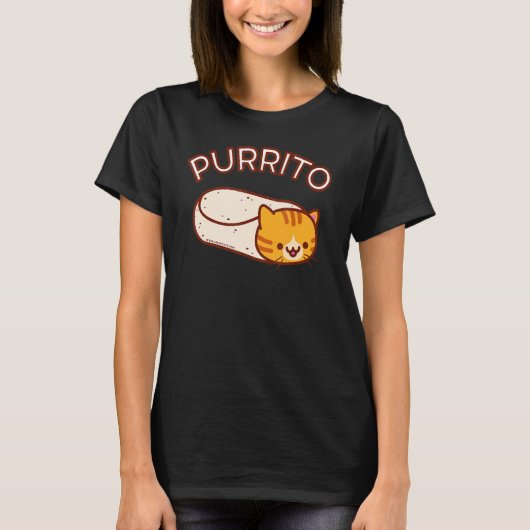 プリトザキャットブリトオレンジ虎猫 Tシャツ (正面)