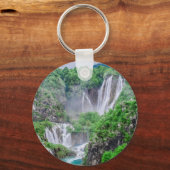 プリトヴィツェ湖の滝 キーホルダー (正面)