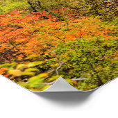 プリトヴィツェ湖の滝 ポスター (角)