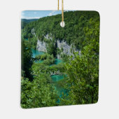 プリトヴィツレイククロアチア景観写真 セラミックオーナメント (右)