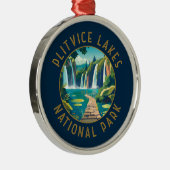 プリトヴィツレイクスナショナルパーククロアチア動揺して メタルオーナメント (右)