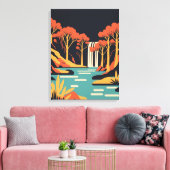 プリトヴィツレイクス国立公園 キャンバスプリント (インサイチュ (リビング))