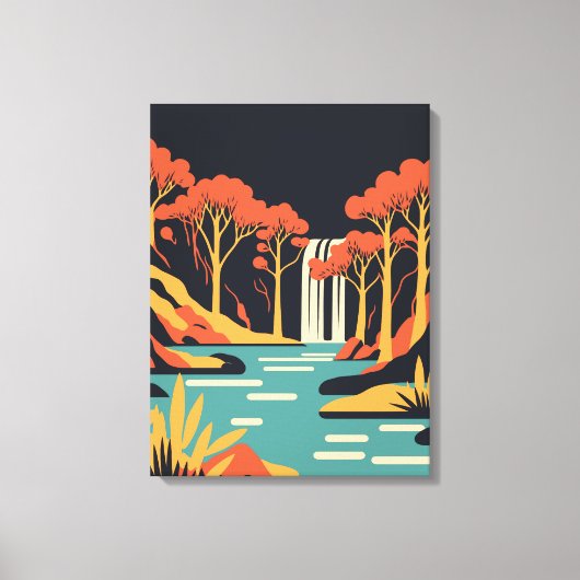 プリトヴィツレイクス国立公園 キャンバスプリント (正面)