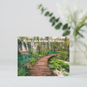 プリトヴィツレイクズナショナルパーククロアチアシアスタイル ポストカード (スタンド正面)