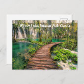 プリトヴィツレイクズナショナルパーククロアチアシアスタイル ポストカード (正面/裏面)