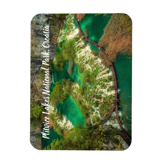プリトヴィツレイクズナショナルパーククロアチアシアスタイル マグネット (縦)
