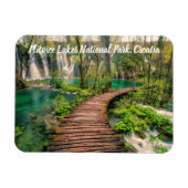 プリトヴィツレイクズナショナルパーククロアチアシアスタイル マグネット (横)