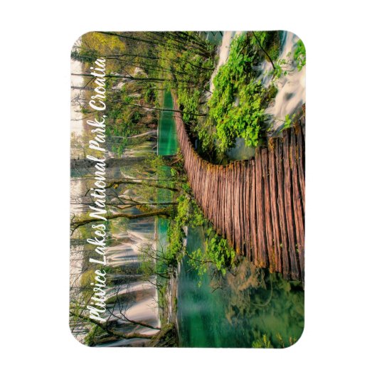 プリトヴィツレイクズナショナルパーククロアチアシアスタイル マグネット (縦)