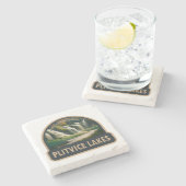 プリトヴィツレイクズナショナルパーククロアチアワーターカラー ストーンコースター (横)