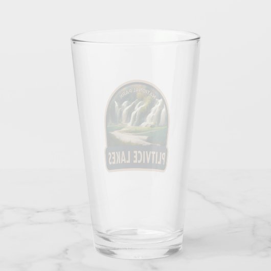 プリトヴィツレイクズナショナルパーククロアチアワーターカラー タンブラーグラス (裏面)