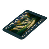 プリトヴィツレイクズナショナルパーククロアチアワーターカラー マグネット (左側)