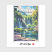 プリトヴィツレイクズナショナルパーククロアチア旅行アート シール (シート)