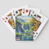 プリトヴィツレイクズナショナルパーククロアチア旅行アート トランプ (裏面)