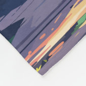 プリトヴィツレイクズナショナルパーククロアチア旅行アート フリースブランケット (角)