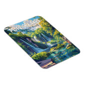 プリトヴィツレイクズナショナルパーククロアチア旅行アート マグネット (右側)