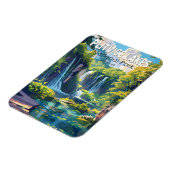 プリトヴィツレイクズナショナルパーククロアチア旅行アート マグネット (左側)