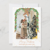 プリドオレンジボウガーランド5写真クリスマス シーズンカード (正面)