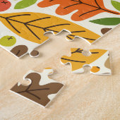 プリドホリデー秋秋サンクスギビングハーベストレア ジグソーパズル (側面)