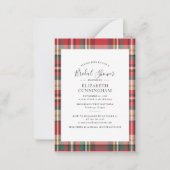 プリドモダンスクリプトブライダルシャワー招待 ノートカード (正面)