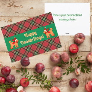 プリドードルゴールデンイエロードッグパーソナライズされた シーズンカード