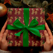 プリドードルゴールデンイエロードッグパーソナライズされた シーズンカード