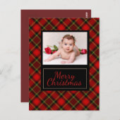 プリド素朴メリークリスマス写真はがき ポストカード (正面/裏面)