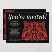 プリバイキングレッド、招待 招待状 (正面/裏面)