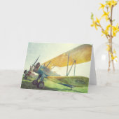 「プリフライト二面機」アンティーク機 カード (黄色い花)