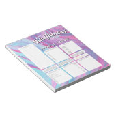 プリプリントされた毎日のマインドフルネス習慣トラッカー ノートパッド (アングル)