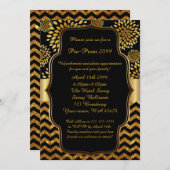 プリプロムの招待、プリプロム、キンセアニェラ、Sweet16 招待状 (正面/裏面)