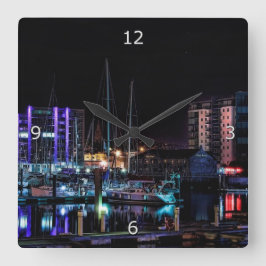 プリマウスバービカンバイナイト スクエア壁時計