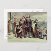 プリマスでの巡礼者の上陸 ポストカード (正面/裏面)