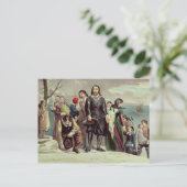 プリマスでの巡礼者の上陸 ポストカード (スタンド正面)