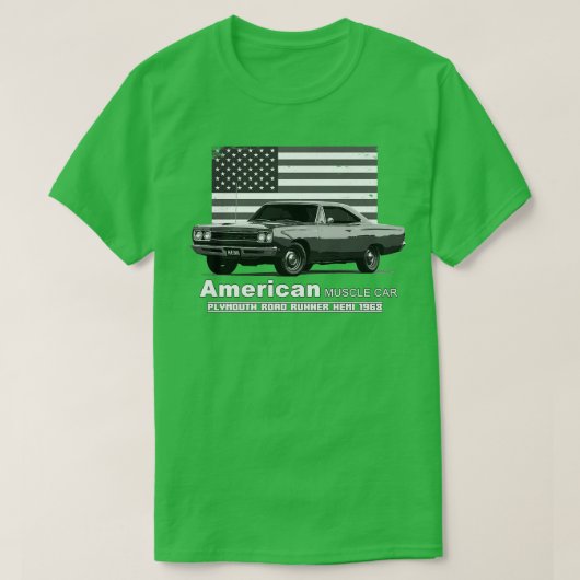 プリマスのロードランナーアメリカンマッスル60s 70s旧 tシャツ (デザイン正面)