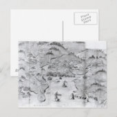 プリマスの地図， c.1539 ポストカード (正面/裏面)