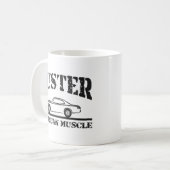 プリマスの塵払いアメリカ筋肉車 コーヒーマグカップ (正面左)