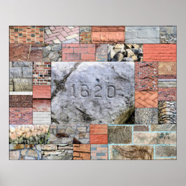 プリマスの岩とレンガのポスター ポスター