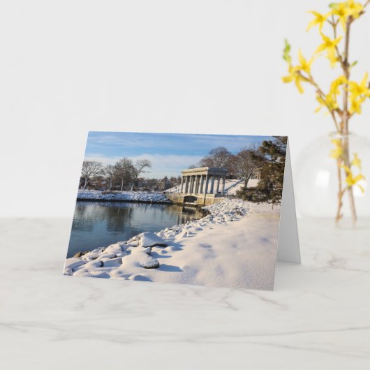 プリマスの岩の林冠の冬2021 カード (黄色い花)