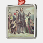 プリマスの巡礼者の着陸 メタルオーナメント (左)