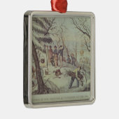 プリマスの巡礼者の着陸 メタルオーナメント (右)