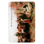 プリマスの最初の感謝祭。ファインアート マグネット (縦)