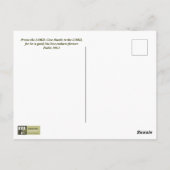 プリマスの最初の感謝祭 ポストカード (裏面)