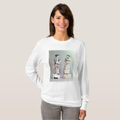 プリマスの磁器の羊飼いおよびshepherdess tシャツ (正面フル)