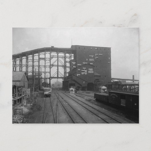 プリマスパ。石炭ブレーカーはがき ポストカード (正面)