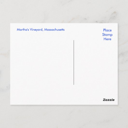 プリマスマサチューセッツメイフラワー船用はがき ポストカード (裏面)