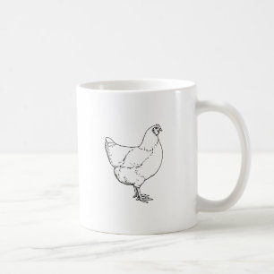 プリマスロックの伝統の品種雌鶏の鶏 コーヒーマグカップ